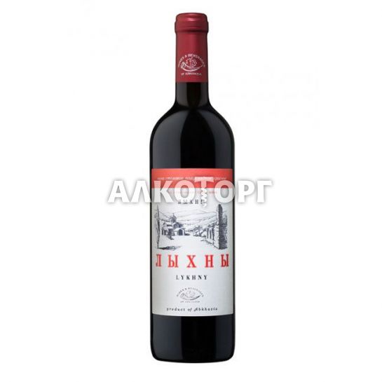 Вино ЛЫХНЫ 0.75L красное полусладкое (Абхазия)